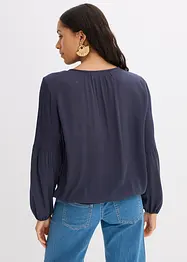 Bluse med broderi, bonprix