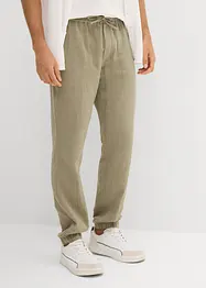 Regular Fit-pull on-bukse i musselin, Tapered, bonprix