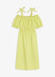 Off shoulder-kjole i økologisk bomull, bonprix