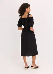 Off shoulder-kjole i økologisk bomull, bonprix