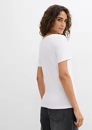 T-skjorte av myk viskose (2-pack), bonprix
