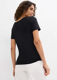 T-skjorte av myk viskose (2-pack), bonprix