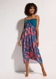 Bandeau-strandkjole i chiffon, bonprix