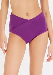 Maxitruse i V-fasong med økologisk bomull (4-pack), bonprix