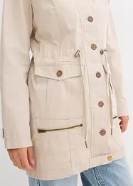 Bomullsparkas i utility-stil, halvlang, bonprix