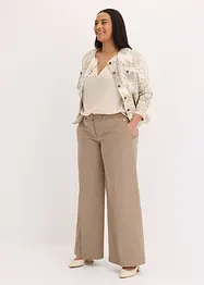 Wide Leg-bukse med stretch, bonprix