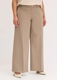 Wide Leg-bukse med stretch, bonprix