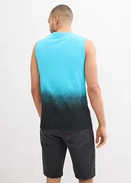 Singlet med fargegradering av økologisk bomull, Slim Fit, bonprix