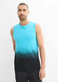 Singlet med fargegradering av økologisk bomull, Slim Fit, bonprix