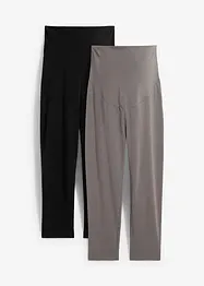 Mammaleggings i capri-lengde (2-pack), bonprix