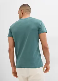 T-skjorte i ribbemateriale, Slim Fit (2-pack), bonprix
