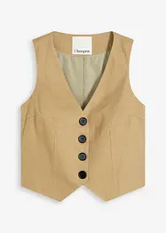 Dressvest med lin, bonprix