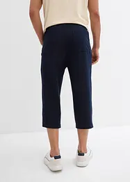 3/4-lang sweatbukse med denim-look og komfortlinning, bonprix