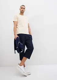 3/4-lang sweatbukse med denim-look og komfortlinning, bonprix