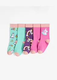 Barnesokker med økologisk bomull (5-pack), bonprix