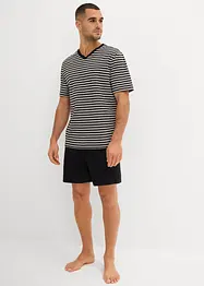 Pyjamas med V-hals, bonprix