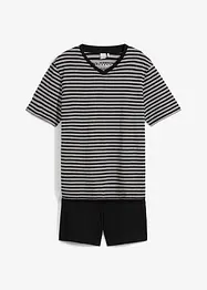 Pyjamas med V-hals, bonprix