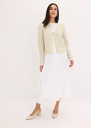 Kort cardigan med paljetter, bonprix