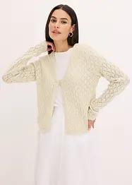 Kort cardigan med paljetter, bonprix