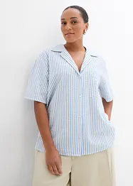 Skjortebluse i 100% bomull, bonprix