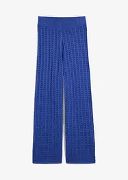 Strikket pull on-bukse med hullmønster, bonprix