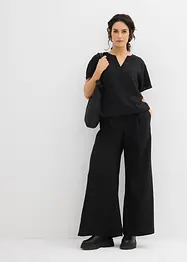 Oversized bluse med elastisk fald, bonprix