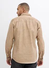 Langermet skjorte i 100% bomull i vasket look, bonprix