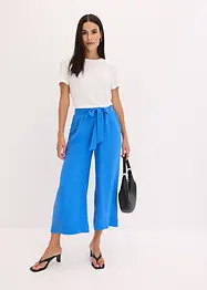 Pull on-culottes med oppbrett, bonprix