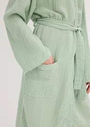 Morgenkåpe i musselin, oversized, bonprix