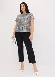 Paljettopp med leopardmønster, bonprix