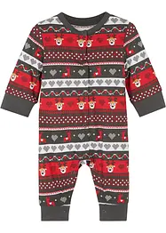 Babyoverall med julemønster, bonprix