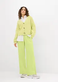 Bukse med vide ben i lett viskose, bonprix