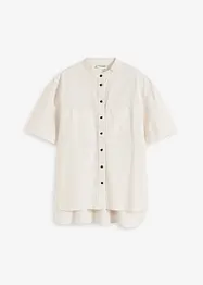 Skjortebluse i fin viskosemiks, bonprix