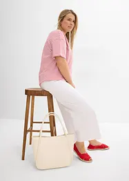 Wide Leg-jeans, High Waist, cropped, bonprix