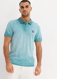 Piké-poloskjorte i vasket look, bonprix