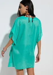 Transparent strandtunika med V-hals, bonprix