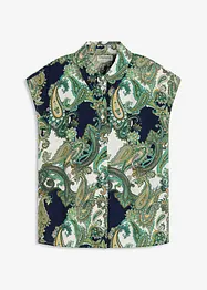 Bluse i lett viskose med trykt mønster, bonprix