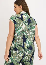 Bluse i lett viskose med trykt mønster, bonprix