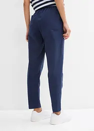 Slip on-bukse av luftig linmiks, bonprix