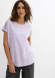 Ledig topp med blonder, bonprix