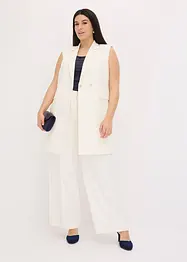 Lang vest i blazer-look, bonprix