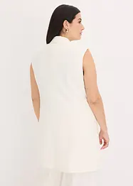 Lang vest i blazer-look, bonprix