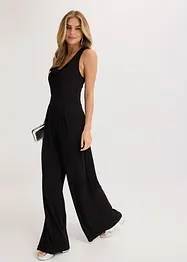 Jumpsuit med drapert utringning, bonprix