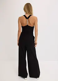 Jumpsuit med drapert utringning, bonprix