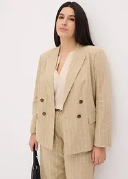 Blazer med lin, bonprix