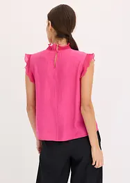 Bluse med volanger, bonprix