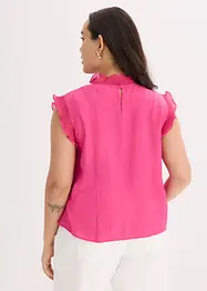Bluse med volanger, bonprix