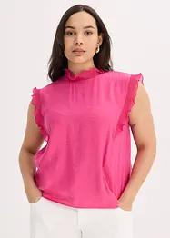 Bluse med volanger, bonprix