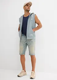 Pull on-bermudashorts i lett denim, Slim Fit, bonprix