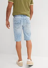 Pull on-bermudashorts i lett denim med stretch, Slim Fit, bonprix